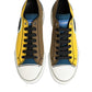 Multicolor Cotton Logo Low Top Sneakers Shoes