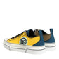 Multicolor Cotton Logo Low Top Sneakers Shoes