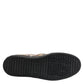 Beige Cotton Low Top Slip On Sneakers Shoes