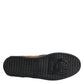 Brown Cotton Low Top Slip On Sneakers Shoes