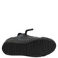 Black Cotton Denim Logo Low Top Sneakers  Shoes
