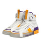 Multicolor Leather High Top Men Sneakers Shoes