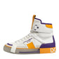 Multicolor Leather High Top Men Sneakers Shoes