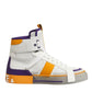 Multicolor Leather High Top Men Sneakers Shoes