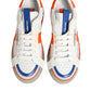 Multicolor Leather Low Top Men Sneakers Shoes