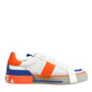 Multicolor Leather Low Top Men Sneakers Shoes