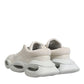 White Lace Up Wave Low Top Men Sneaker Shoes