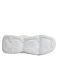 White Lace Up Wave Low Top Men Sneaker Shoes