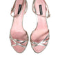 Pink Embellished Leather Ball-Heel Sandals  Shoes