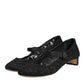 Black Vally Taormina Floral Lace Pumps Shoes