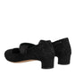 Black Vally Taormina Floral Lace Pumps Shoes