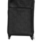 Gray Leather Logo Plaque Trolley Travel Wheel Men Suitcase Bag