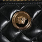Black Mini Quilted Lambskin Leather Crossbody Sling Borse Bag