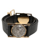 Black Leather Gold Silver Coin Buckle Belt