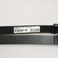Black Double Strap Leather Silver Buckle Belt