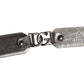 Black Silver Pebbled Texture Leather Buckle Men Belt