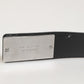 Black Leather Classic Metal Logo Buckle Belt
