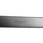 Black Leather Classic Metal Logo Buckle Belt