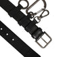 Black Key Ring Clip Attachments Buckle Belt