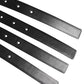 Black Leather 4-Strap Metal Multi-Buckle Belt