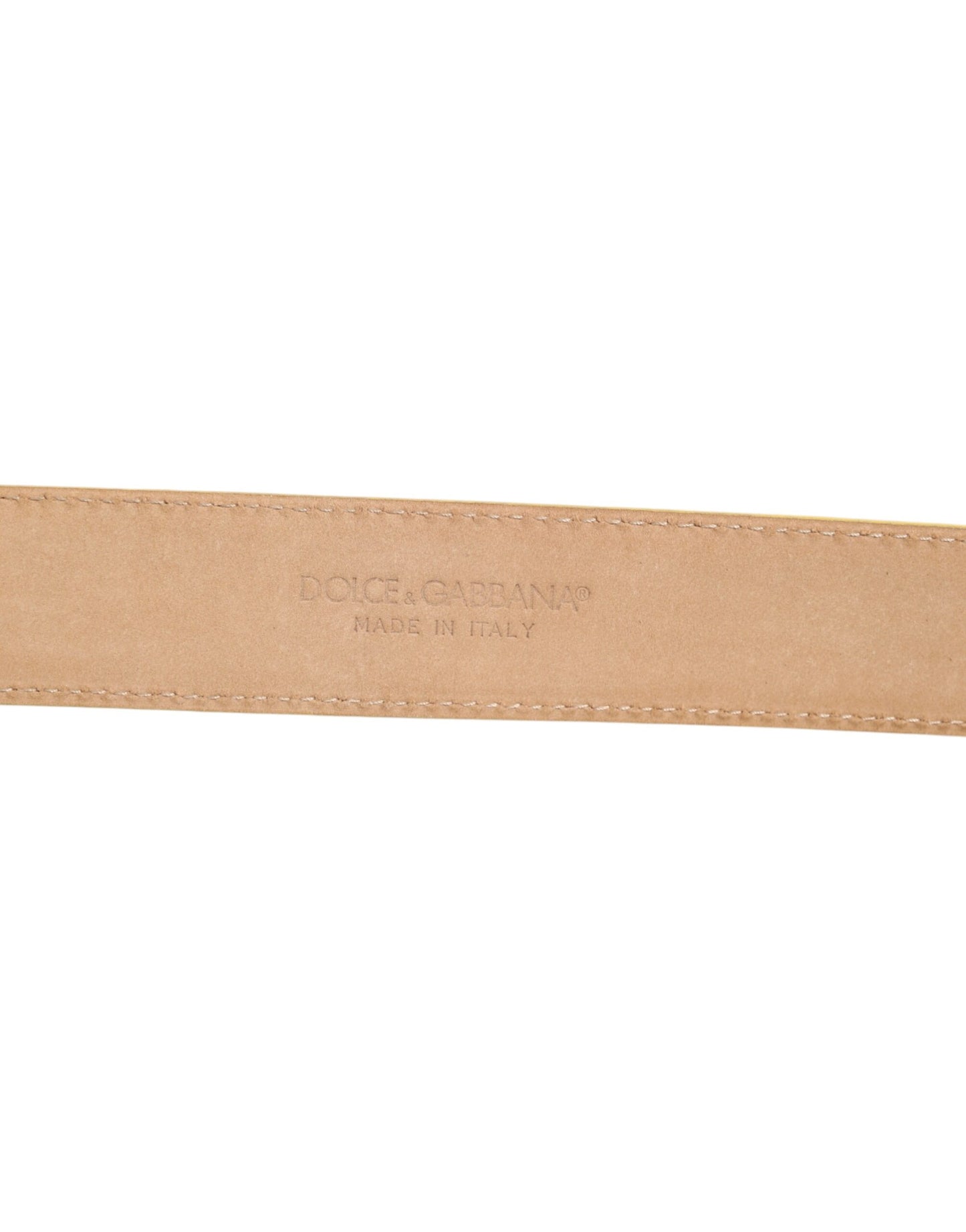 Light Yellow DEVOTION Heart DG Buckle Belt