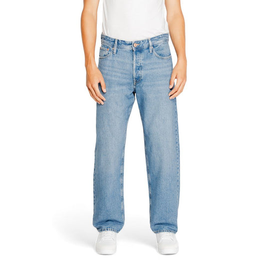 Blue Cotton Relaxed Fit Jean