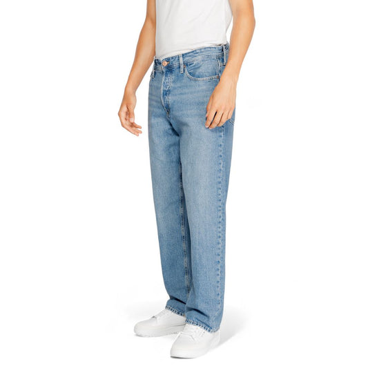 Blue Cotton Relaxed Fit Jean