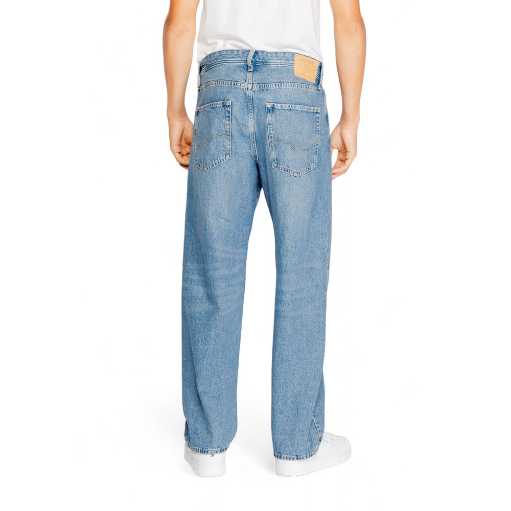 Blue Cotton Relaxed Fit Jean