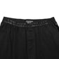 Black Cotton Blend Logo Waistband Trouser Pants