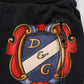 Black Baroque Crest Logo Men Trackpants Pants
