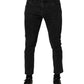 Dark Gray Cotton Stretch Denim Trouser Jeans