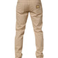 Beige Cotton Skinny Regular Men Denim Jeans