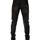 Black Cotton Skinny Tattered Men Denim Jeans