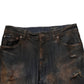 Black Cotton Skinny Tattered Men Denim Jeans
