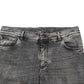 Gray Cotton Stretch Slim Fit Men Denim Jeans