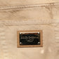 Beige Cotton Loose Tattered Men Denim Jeans