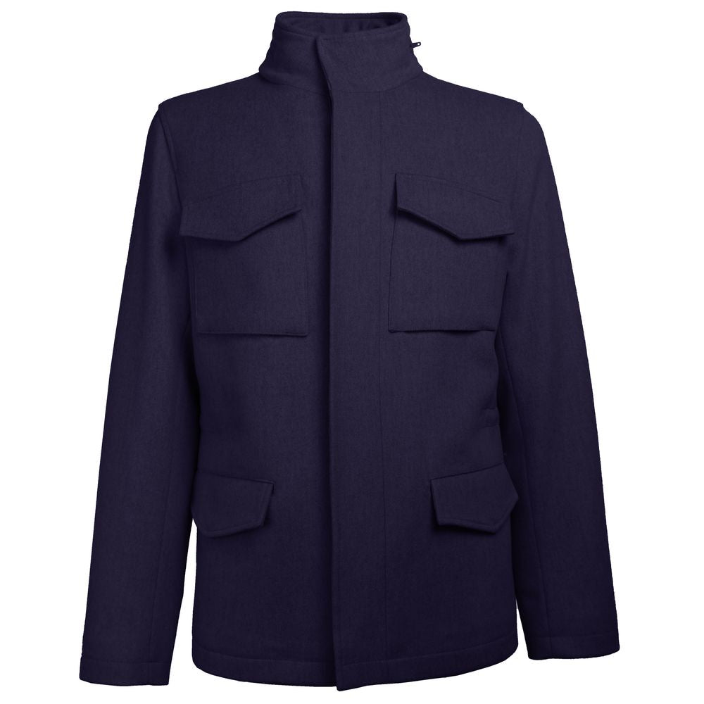 Blue Wool Coat