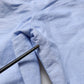 Light Blue Linen Mid Waist Men Bermuda Shorts