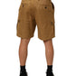 Brown Cotton Stretch Logo CargoBermuda Shorts
