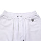 White Cotton Ripped Bermuda Sweatpants Shorts