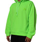 Green DG Logo Men Hooded Sweatshirt Sweater