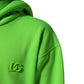 Green DG Logo Men Hooded Sweatshirt Sweater