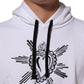 White Sacred Heart Hooded Sweatshirt Sweater