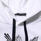 White Sacred Heart Hooded Sweatshirt Sweater