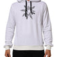 White Sacred Heart Hooded Sweatshirt Sweater