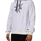 White Sacred Heart Hooded Sweatshirt Sweater