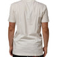 White Cotton Logo Bandana Print Men T-shirt