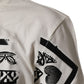White Cotton Logo Bandana Print Men T-shirt