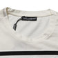 White Cotton Logo Bandana Print Men T-shirt