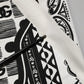 White Cotton Logo Bandana Print Men T-shirt